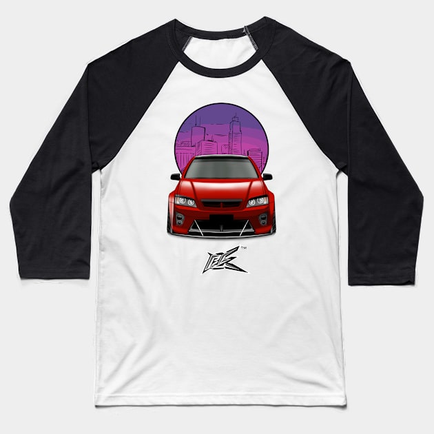 holden commodore ve ute red Baseball T-Shirt by naquash